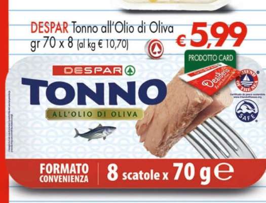 DESPAR Tonno all'Olio di Oliva