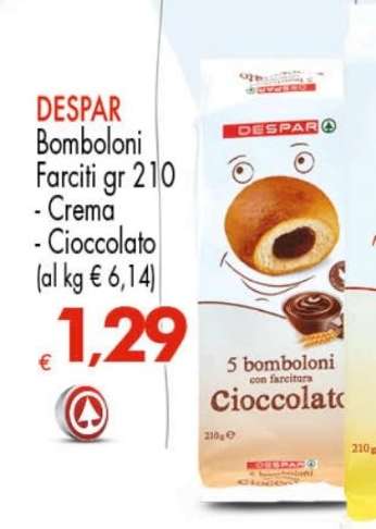 DESPAR Bomboloni Farciti gr 210