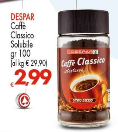 DESPAR Caffè Classico Solubile
