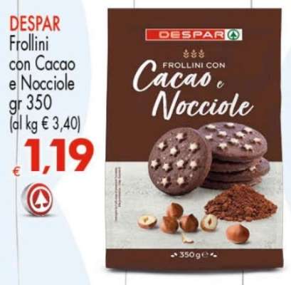 DESPAR Frollini con Cacao e Nocciole