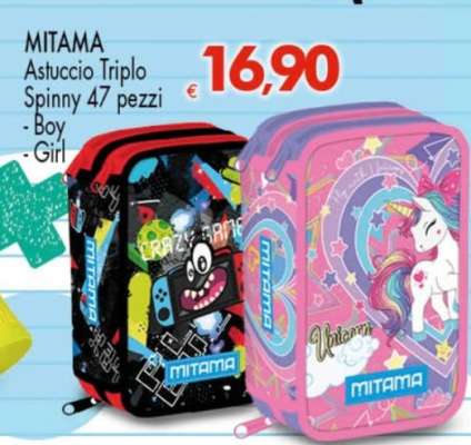MITAMA Astuccio Triplo Spinny 47 pezzi
