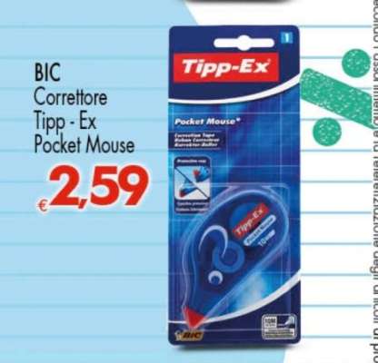 BIC Correttore Tipp-Ex Pocket Mouse