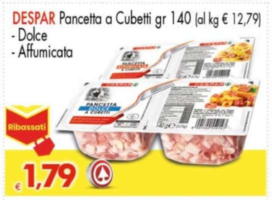 DESPAR Pancetta a Cubetti gr 140