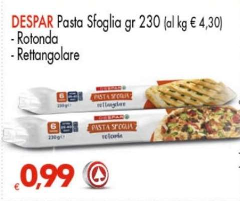 DESPAR Pasta Sfoglia gr 230