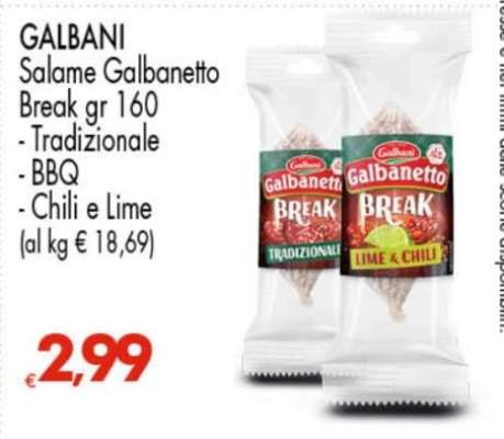 GALBANI Salame Galbanetto Break gr 160