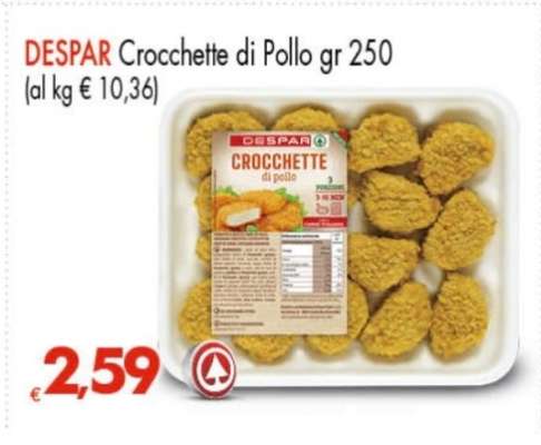 DESPAR Crocchette di Pollo gr 250