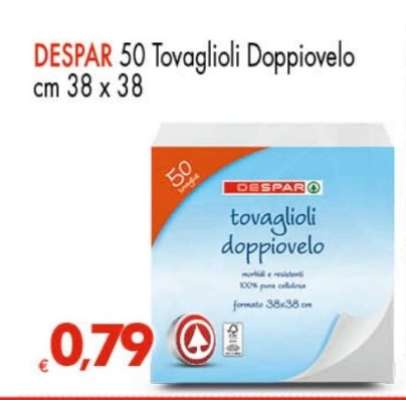 DESPAR 50 Tovaglioli Doppiovelo
