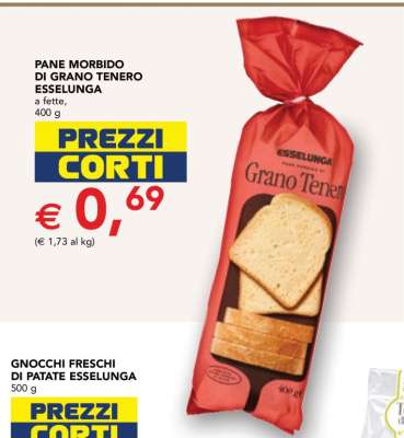PANE MORBIDO DI GRANO TENERO ESSELUNGA