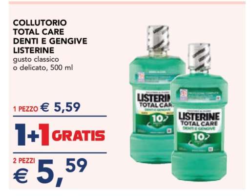 Collutorio Total Care Denti e Gengive Listerine