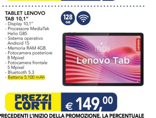 TABLET LENOVO TAB 10,1”