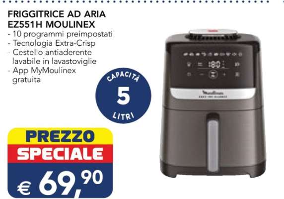 FRIGGITRICE AD ARIA EZ551H MOULINEX