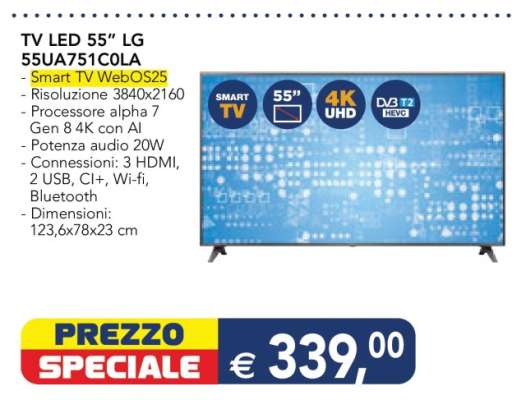 TV LED 55'' LG 55UA751C0LA