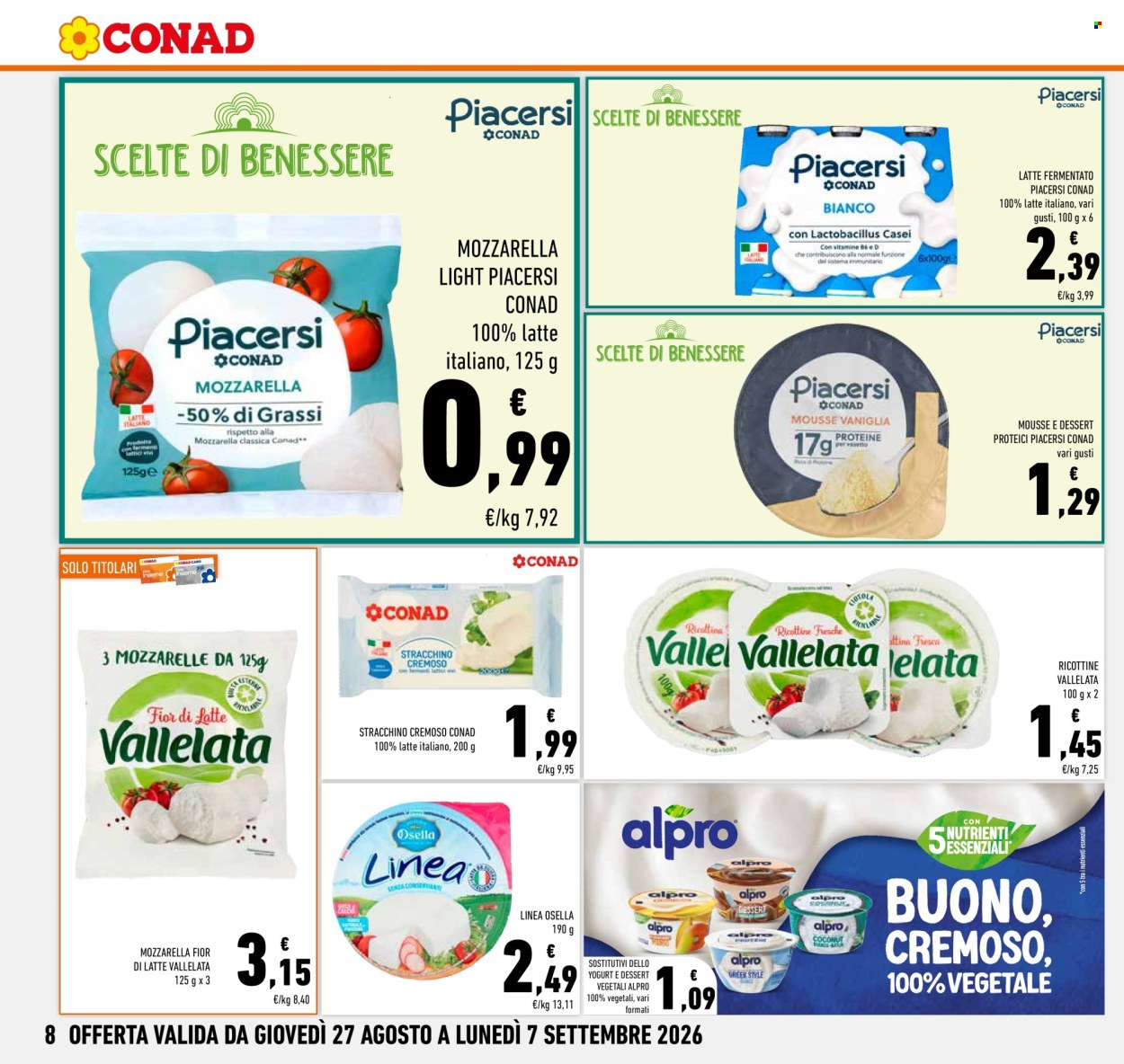 Leták Conad - 27.8.2026 - 7.9.2026. Strana 8