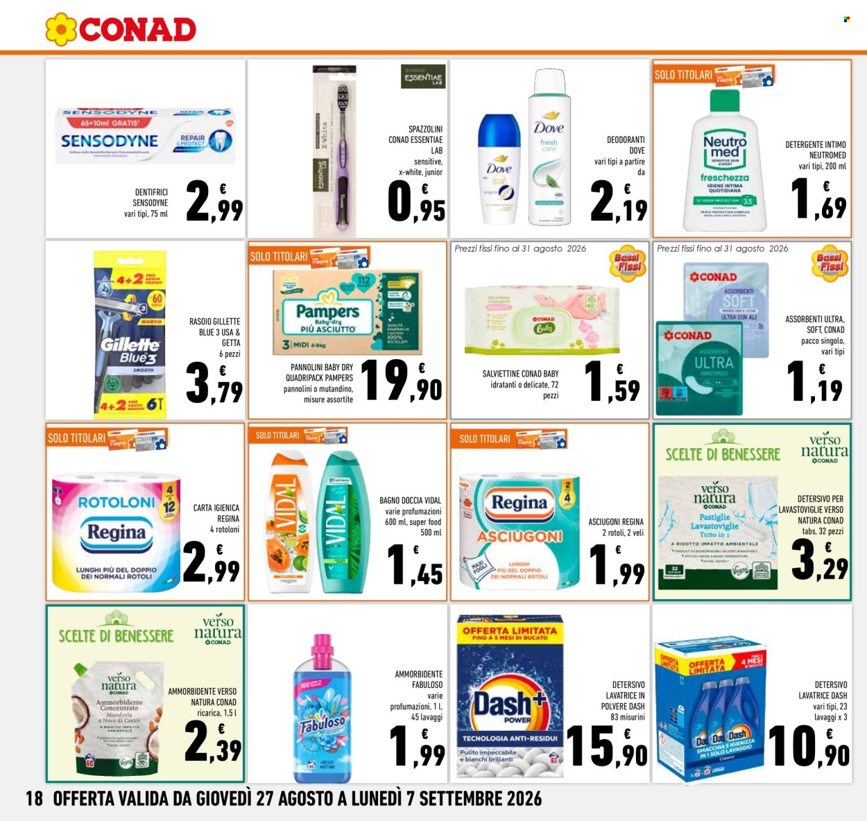 Leták Conad - 27.8.2026 - 7.9.2026. Strana 18