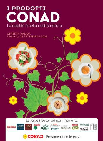 Volantino Conad - 26/8/2026 - 22/9/2026.