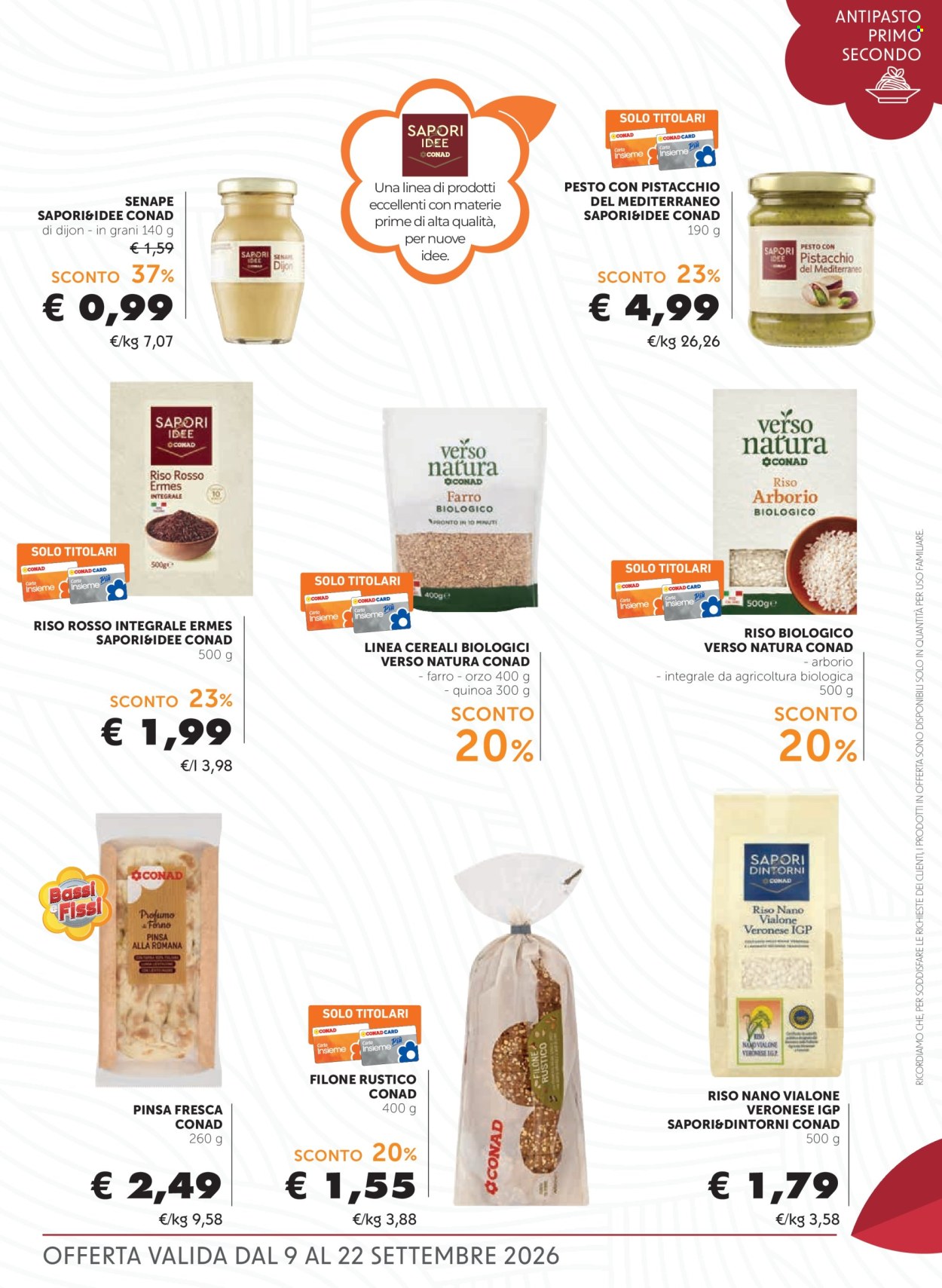 Leták Conad - 26.8.2026 - 22.9.2026. Strana 9