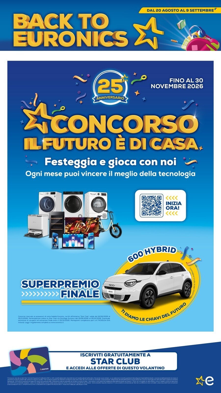 Volantino Euronics - 20/8/2026 - 9/9/2026. Pagina 47