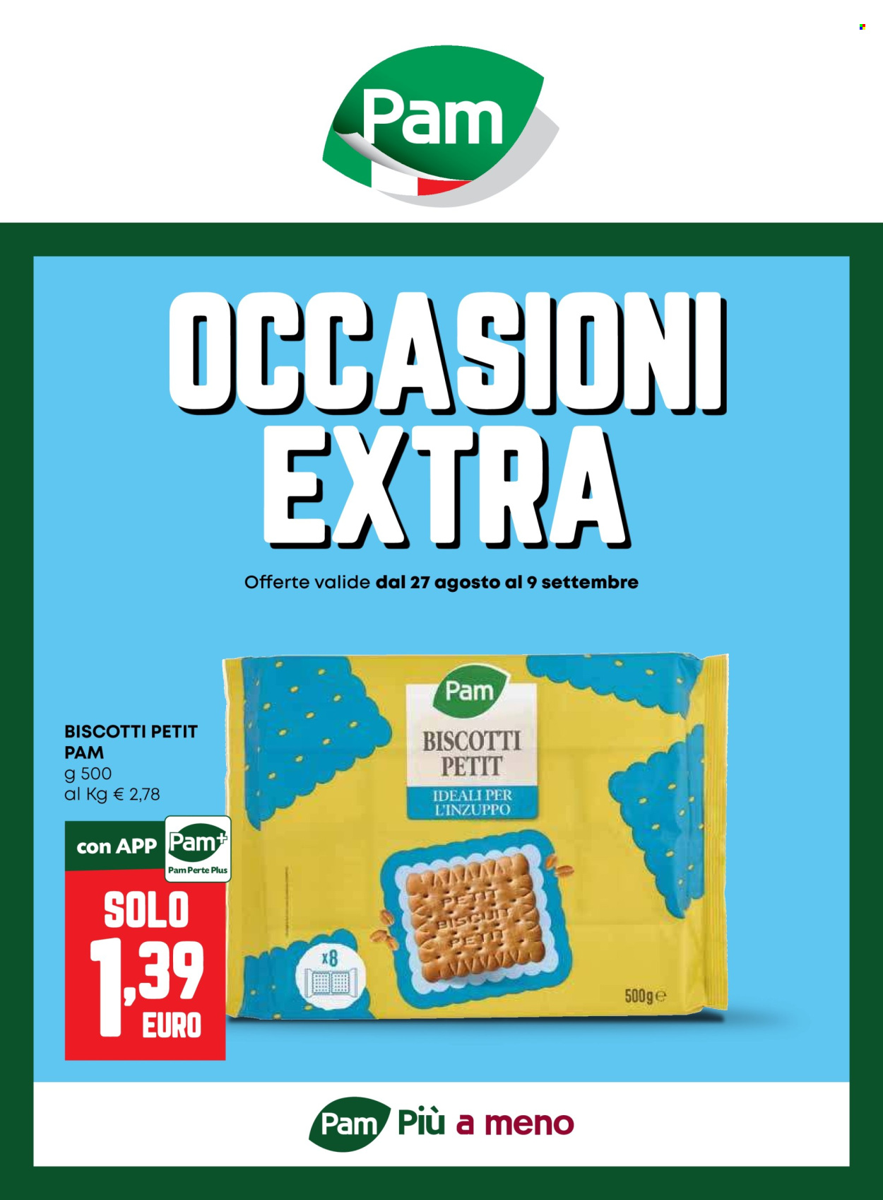 Volantino Pam Panorama - 27/8/2026 - 9/9/2026. Pagina 1