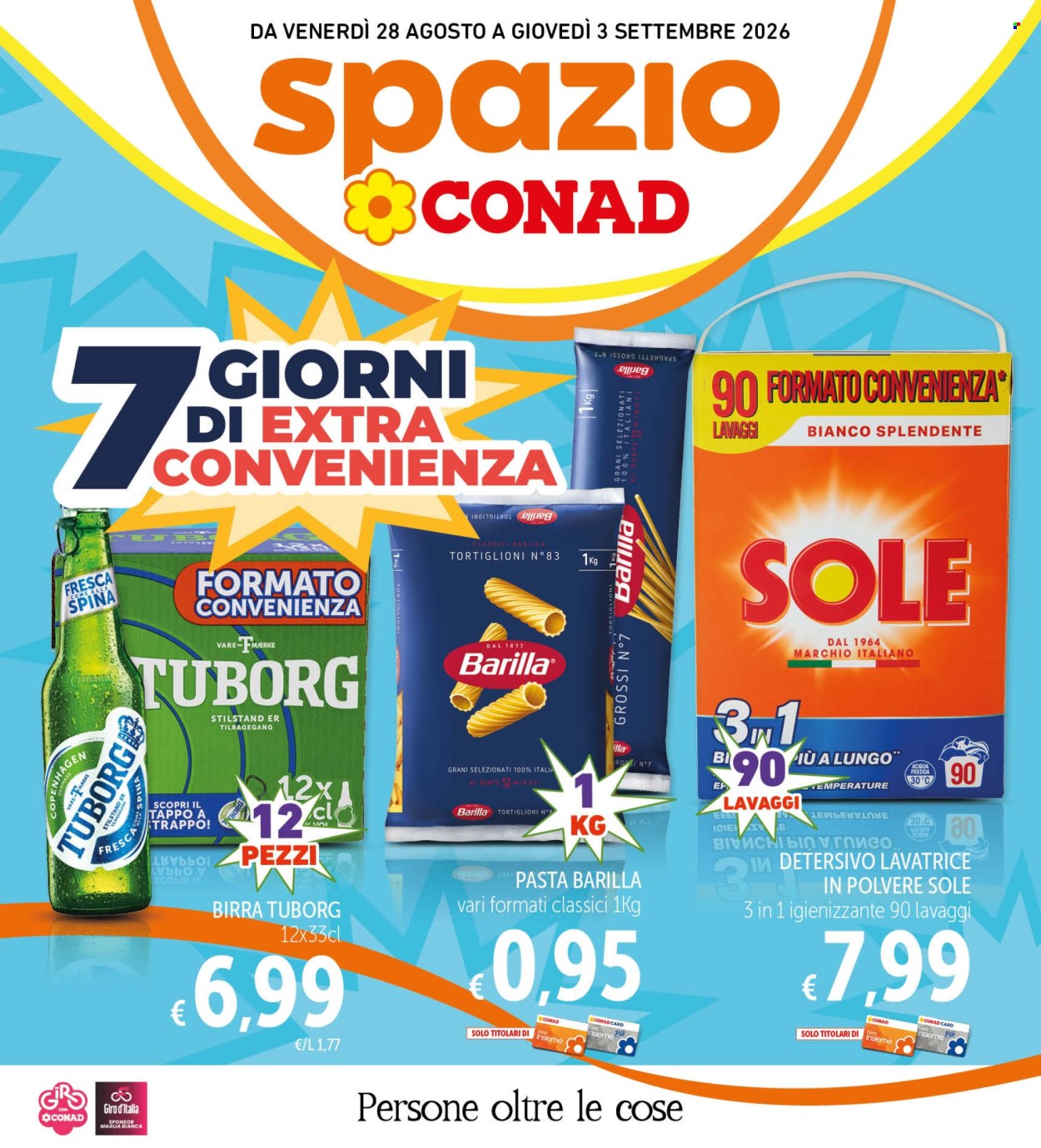 Leták Spazio Conad - 28.8.2026 - 3.9.2026. Strana 1