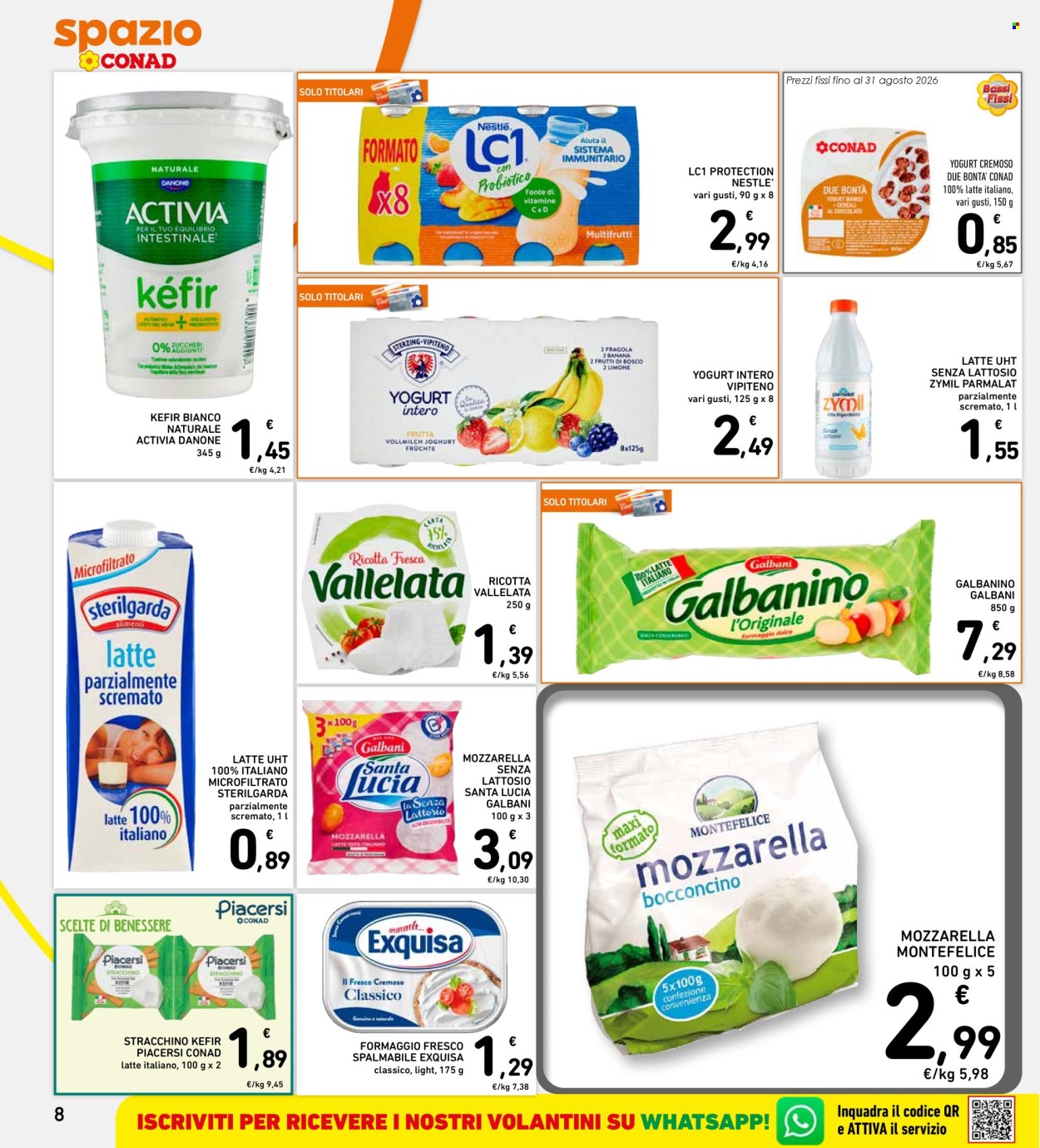 Leták Spazio Conad - 27.8.2026 - 2.9.2026. Strana 8