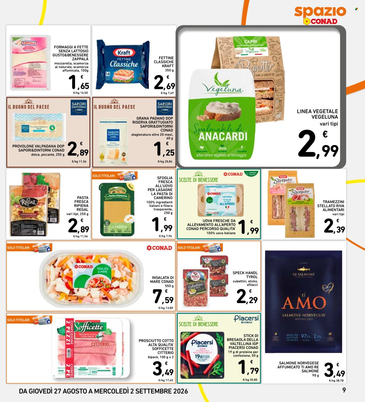 Volantino Spazio Conad - 27/8/2026 - 2/9/2026. Pagina 9