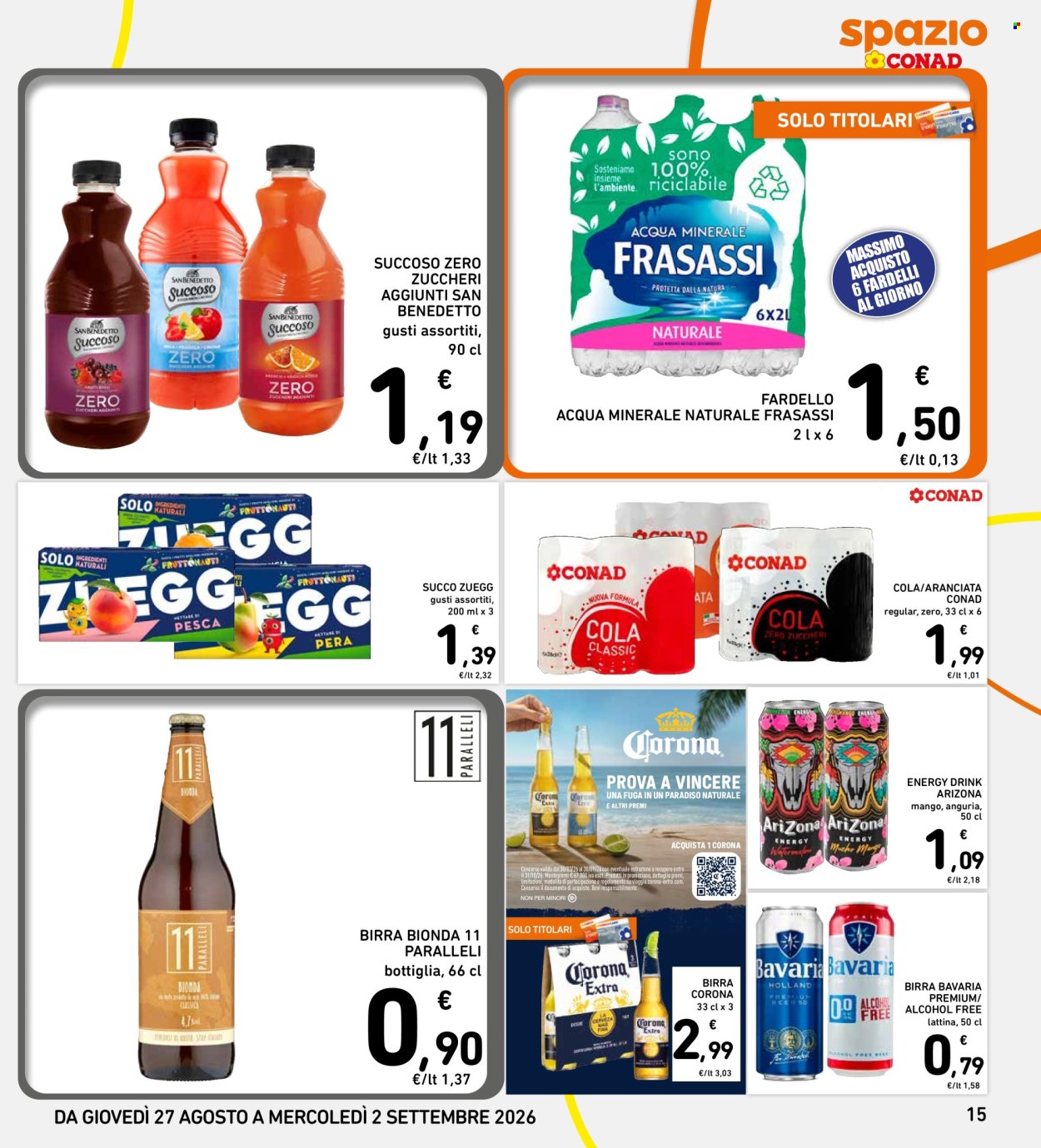 Leták Spazio Conad - 27.8.2026 - 2.9.2026. Strana 15
