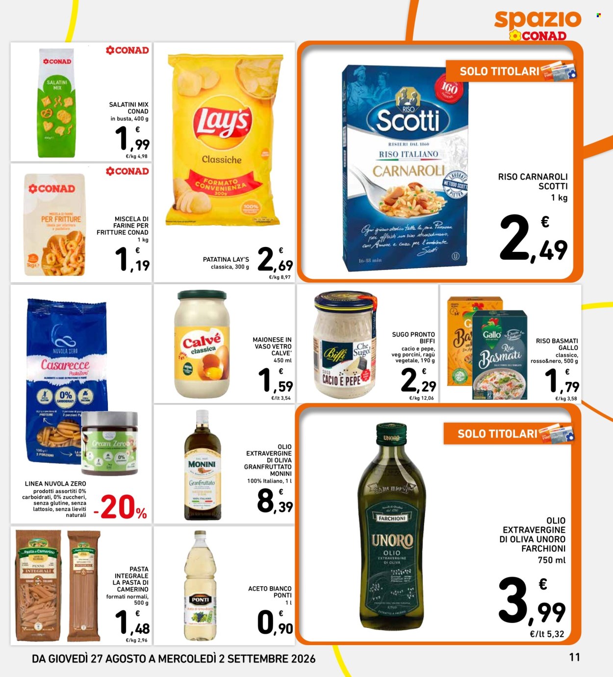 Leták Spazio Conad - 27.8.2026 - 2.9.2026. Strana 11