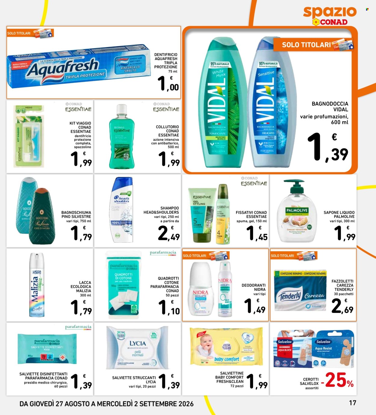 Leták Spazio Conad - 27.8.2026 - 2.9.2026. Strana 17