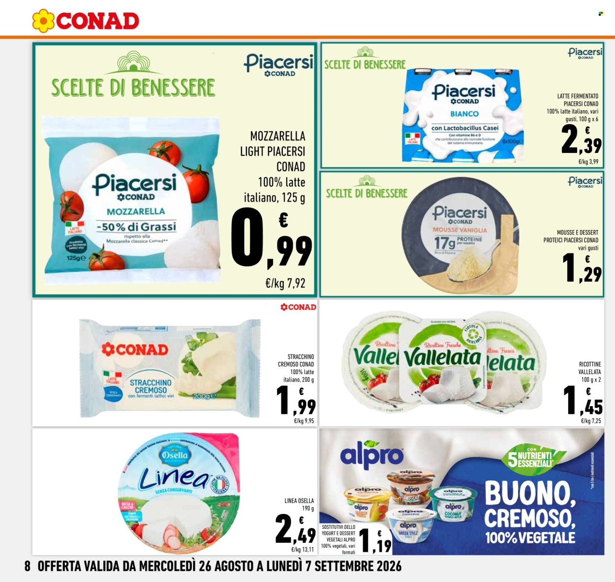 Leták Conad - 26.8.2026 - 7.9.2026. Strana 8