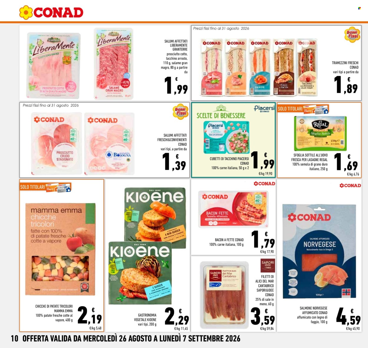 Leták Conad - 26.8.2026 - 7.9.2026. Strana 10