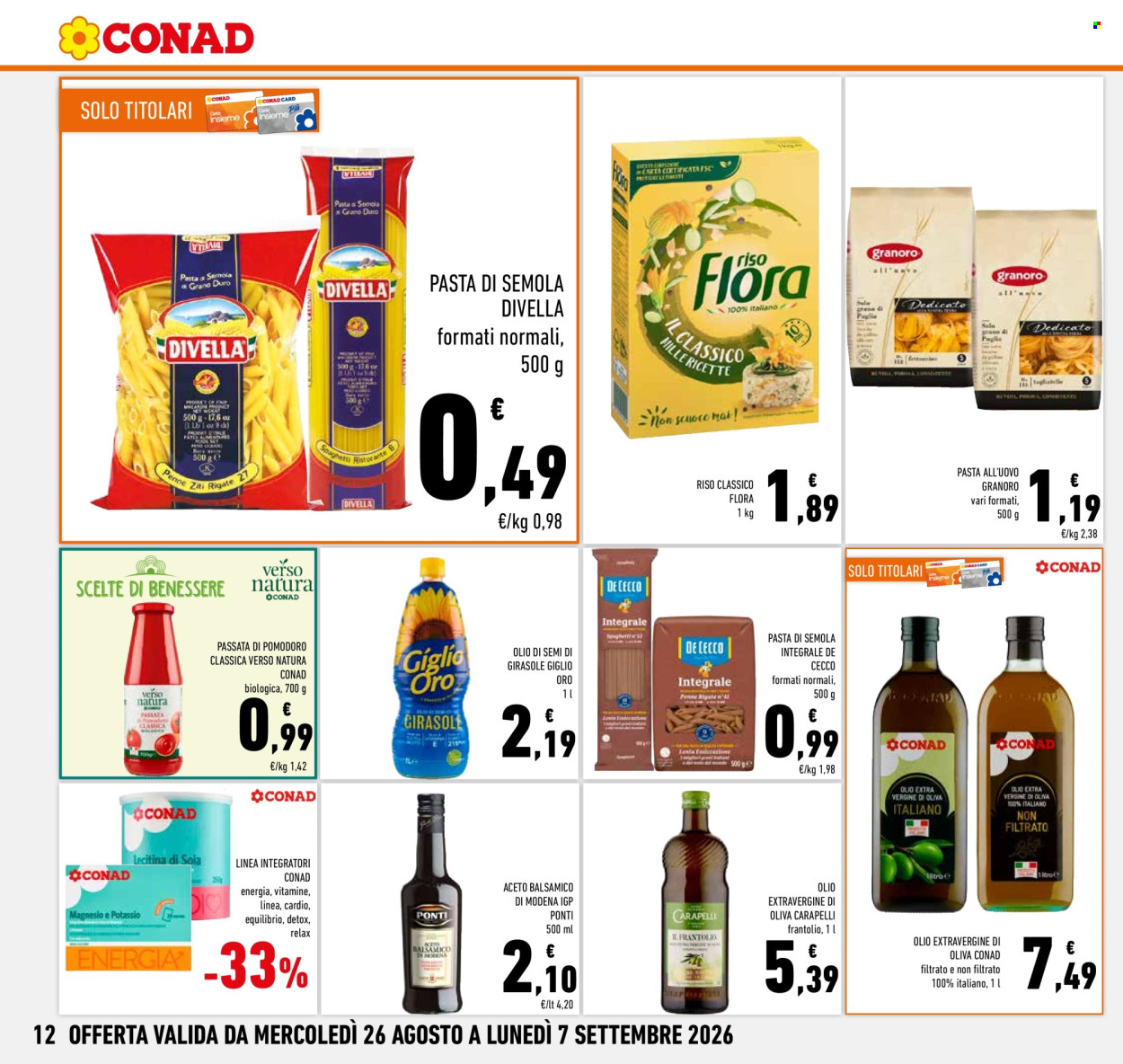 Leták Conad - 26.8.2026 - 7.9.2026. Strana 12