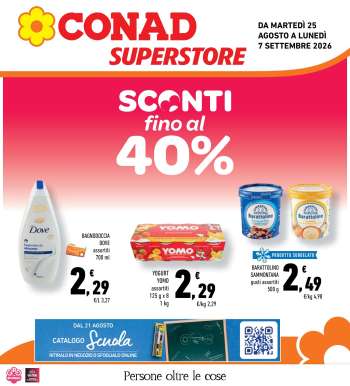 Volantino Conad Superstore - 25/8/2026 - 7/9/2026.