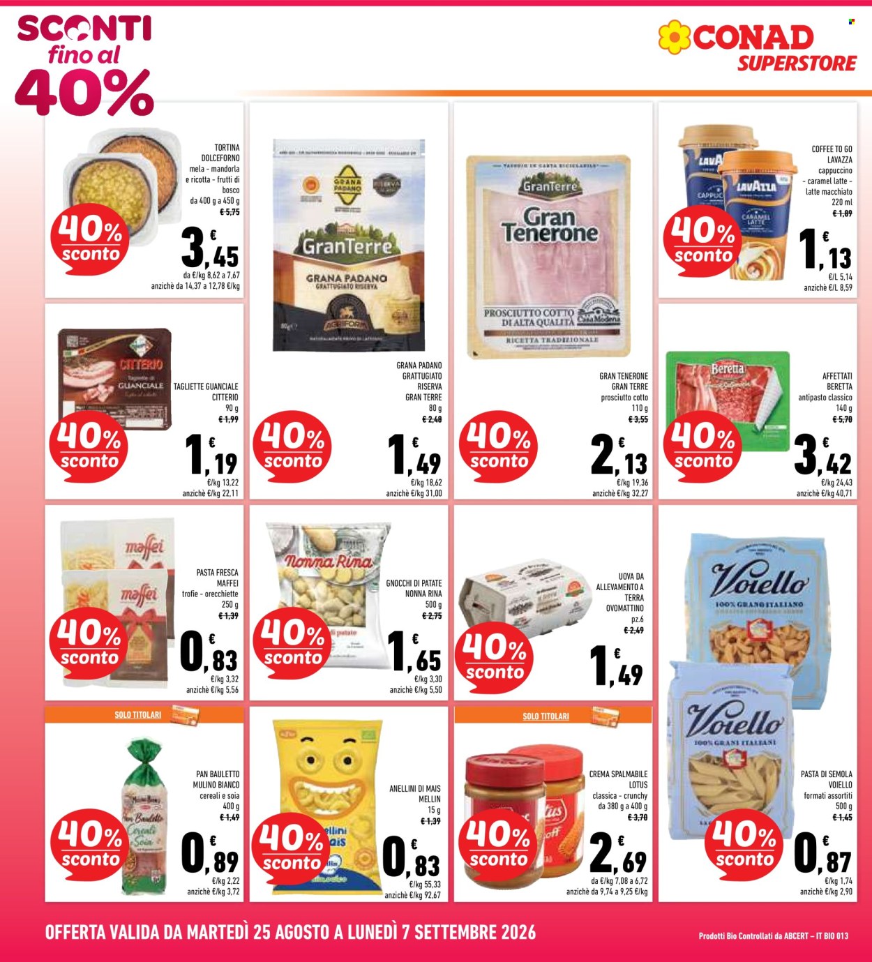 Leták Conad Superstore - 25.8.2026 - 7.9.2026. Strana 2