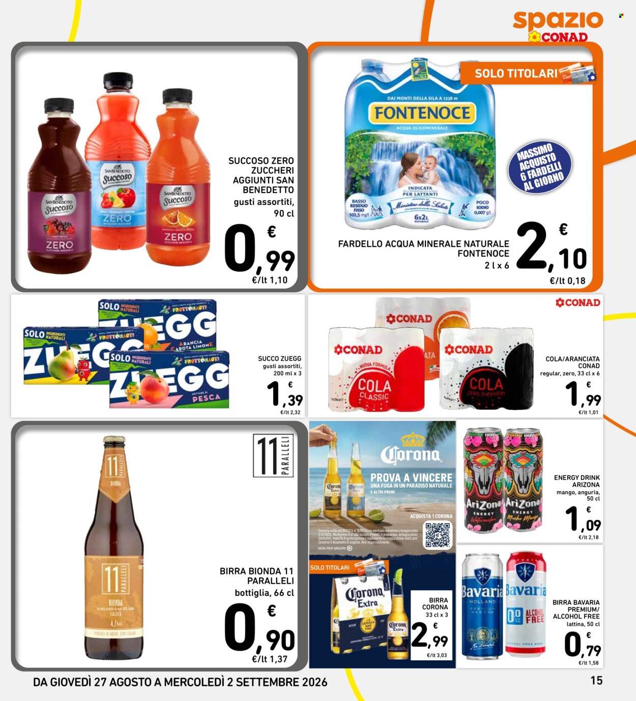 Volantino Spazio Conad - 27/8/2026 - 2/9/2026. Pagina 15