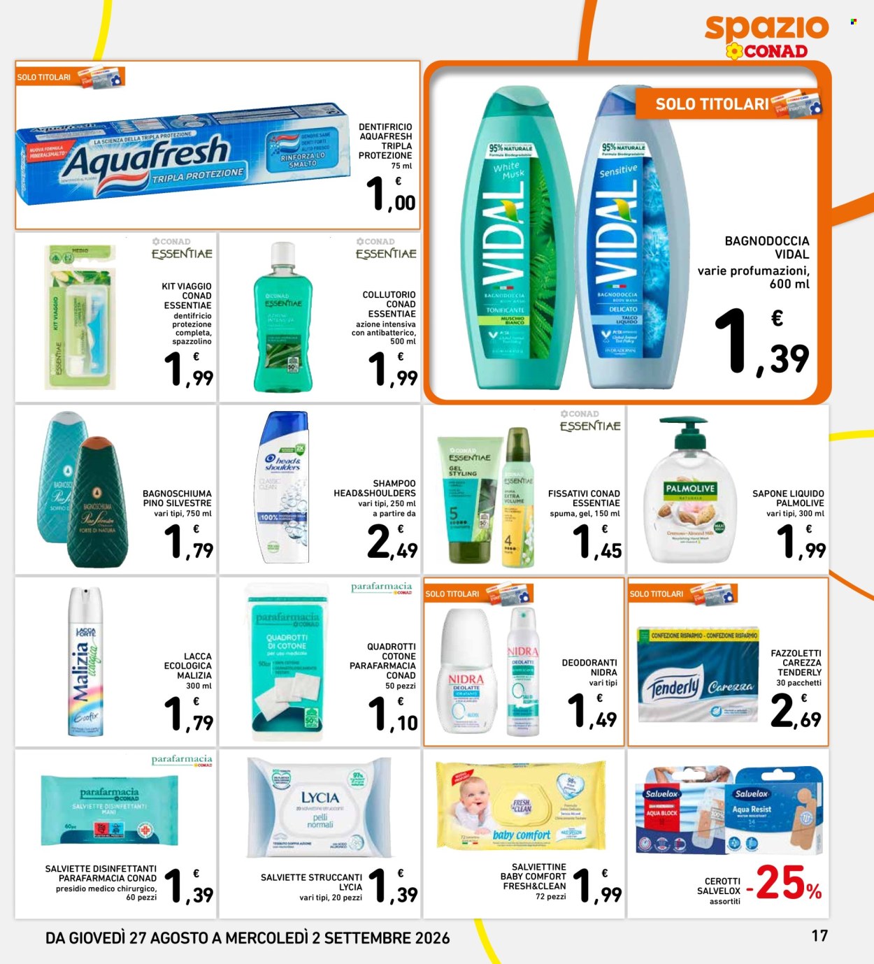Leták Spazio Conad - 27.8.2026 - 2.9.2026. Strana 17