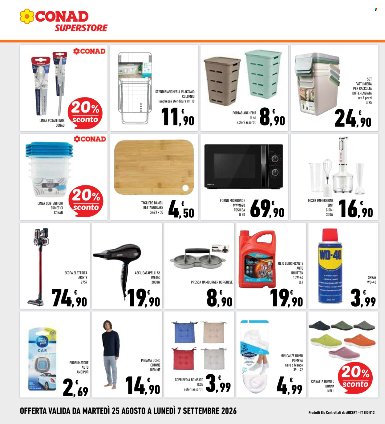 Leták Conad Superstore - 25.8.2026 - 7.9.2026. Strana 28