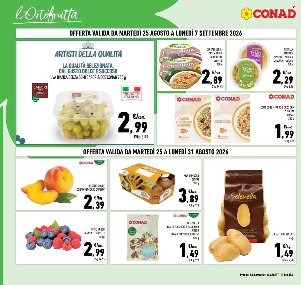 Leták Conad - 25.8.2026 - 7.9.2026. Strana 2