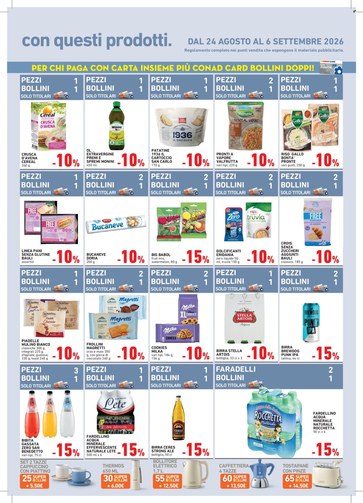 Leták Conad - 24.8.2026 - 6.9.2026. Strana 3