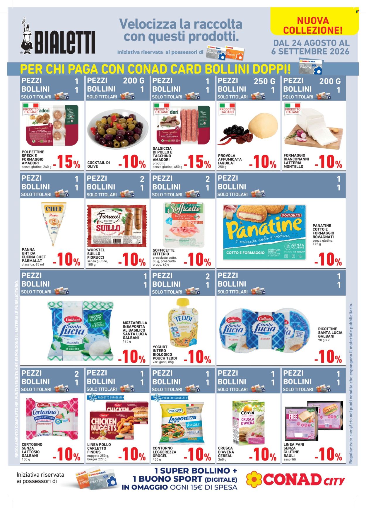 Leták Conad - 24.8.2026 - 6.9.2026. Strana 1