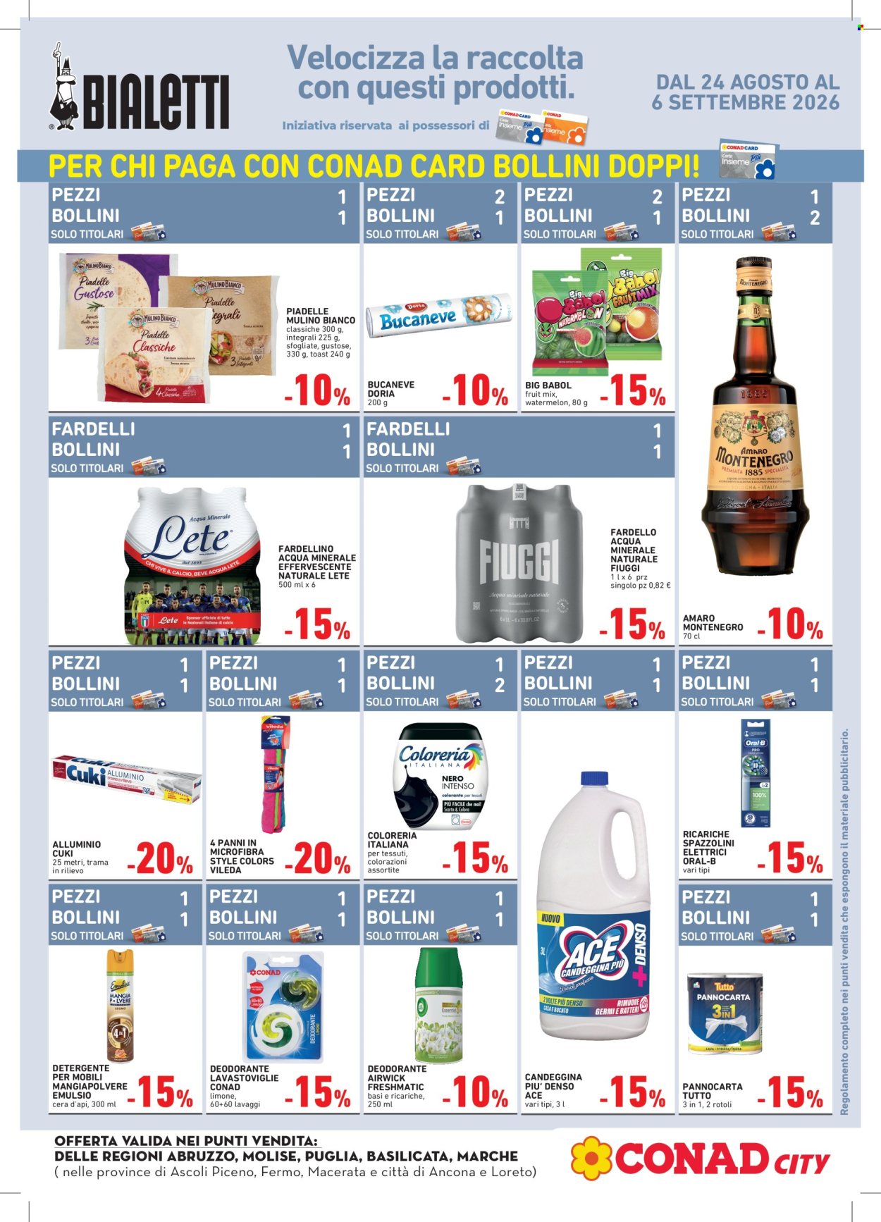 Leták Conad - 24.8.2026 - 6.9.2026. Strana 2