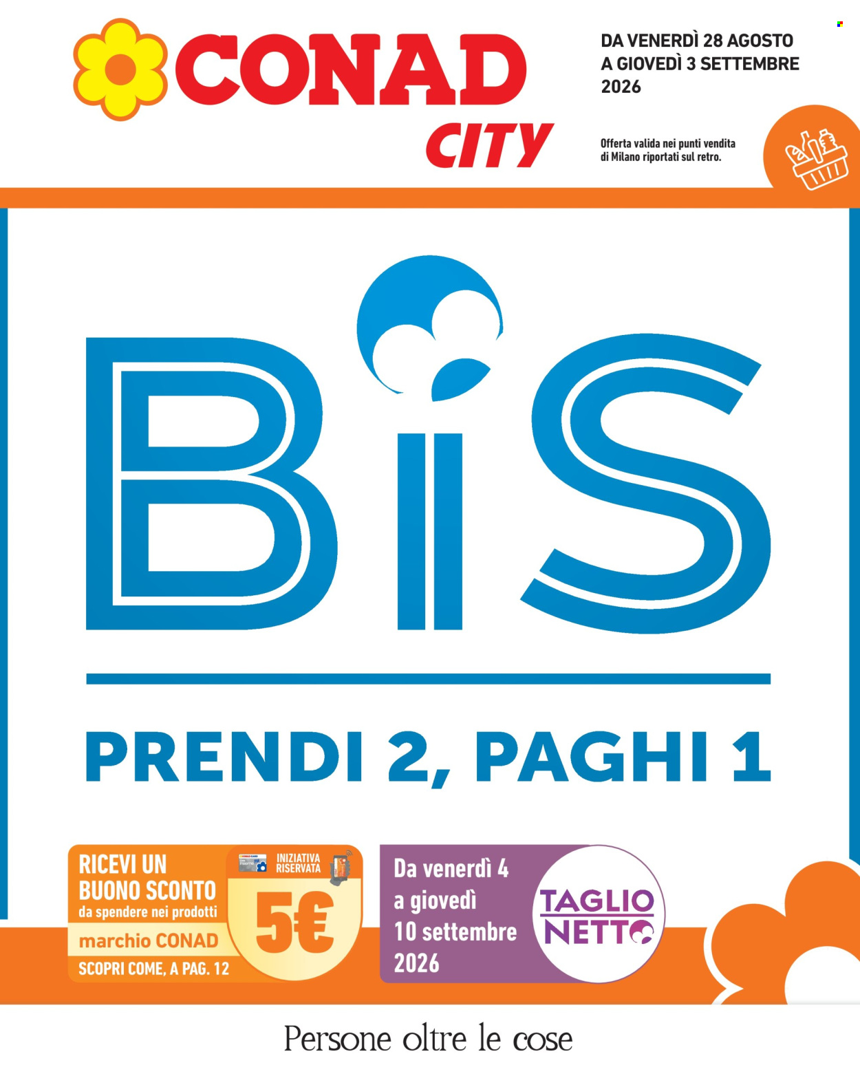 Leták Conad City - 28.8.2026 - 3.9.2026. Strana 1