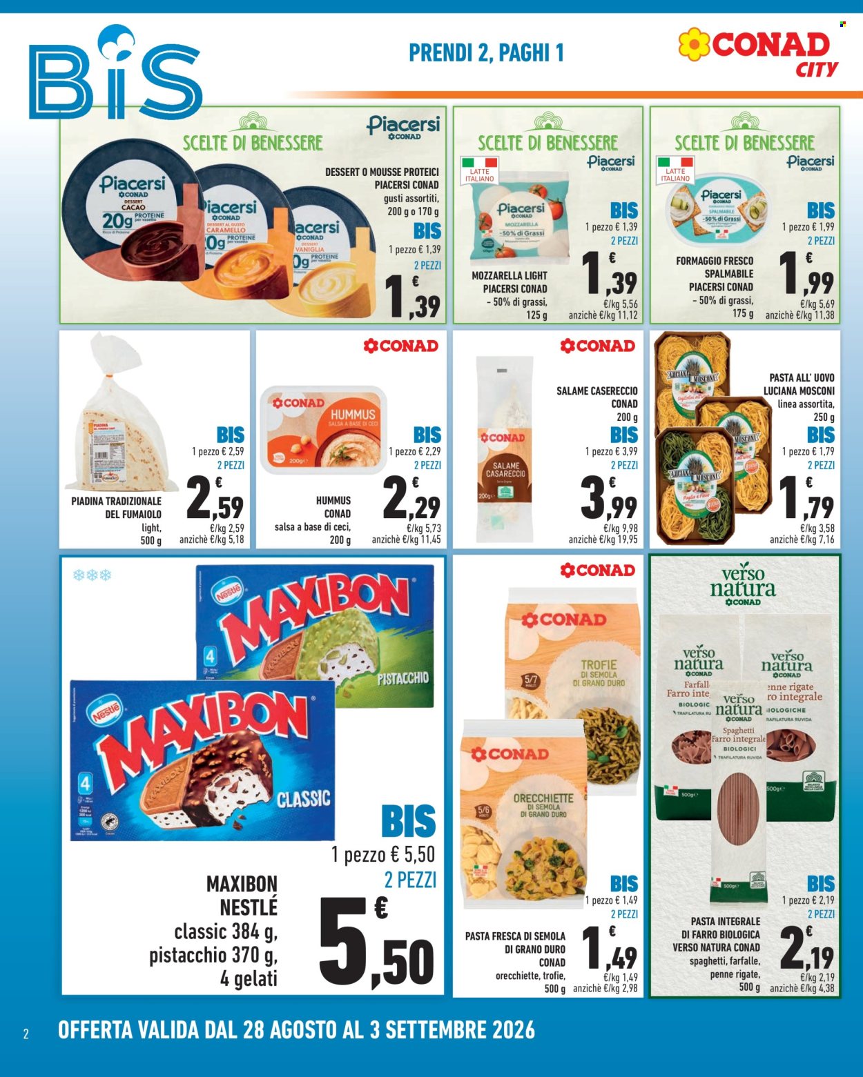 Leták Conad - 28.8.2026 - 3.9.2026. Strana 2