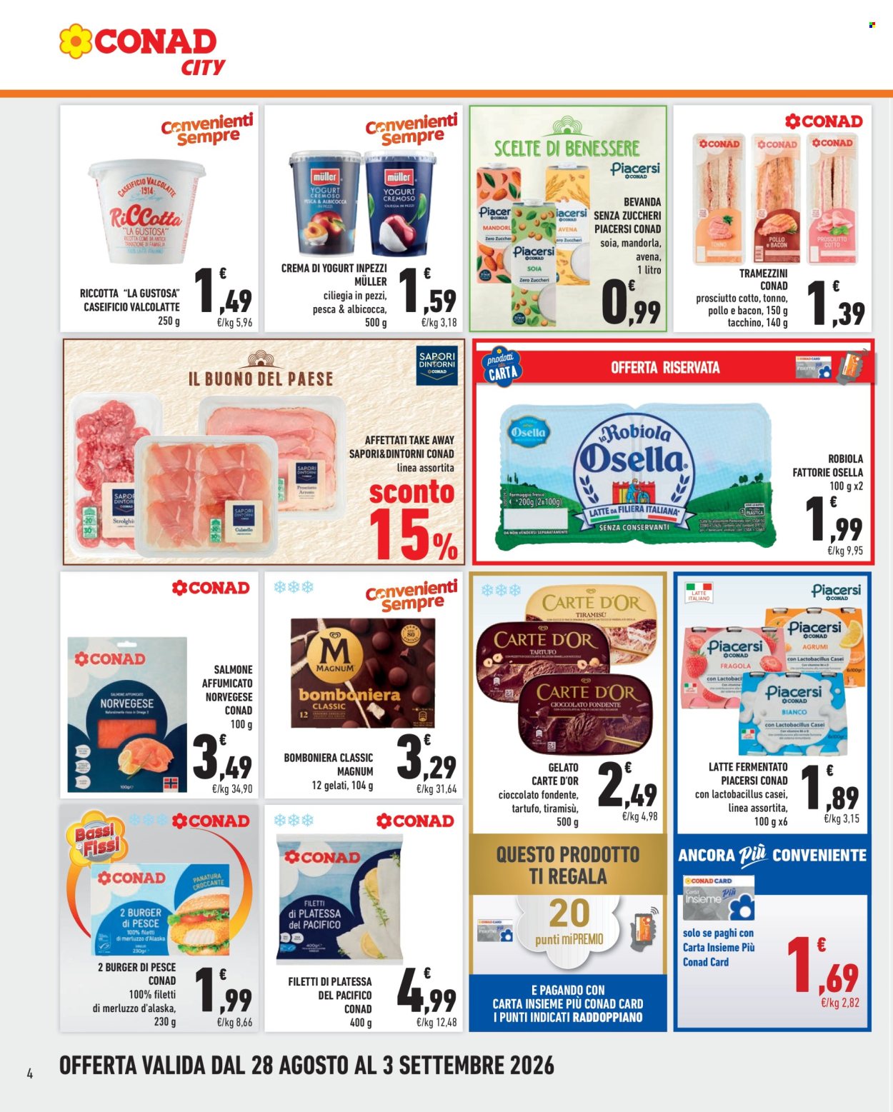 Volantino Conad City - 28/8/2026 - 3/9/2026. Pagina 4