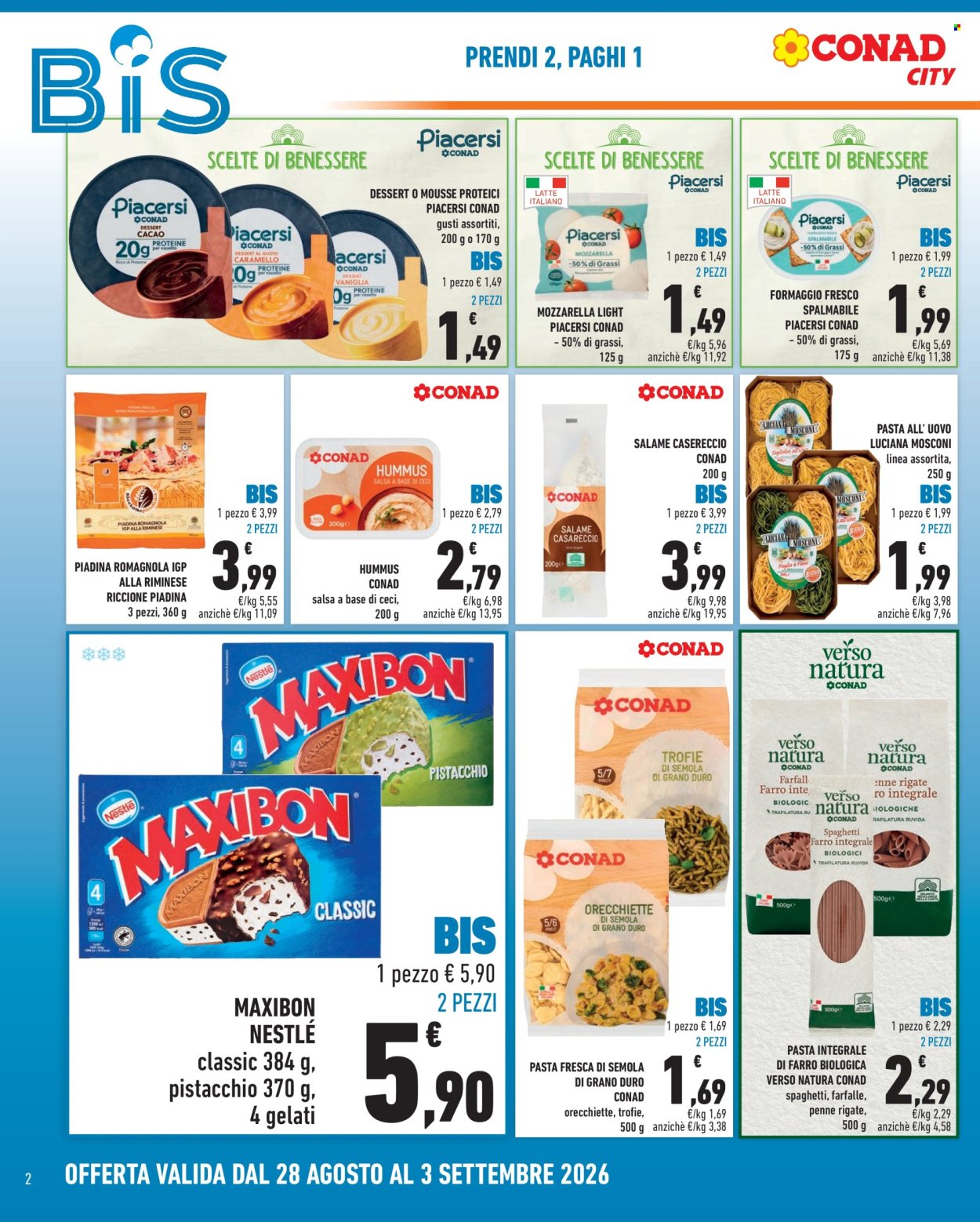 Volantino Conad City - 28/8/2026 - 3/9/2026. Pagina 2