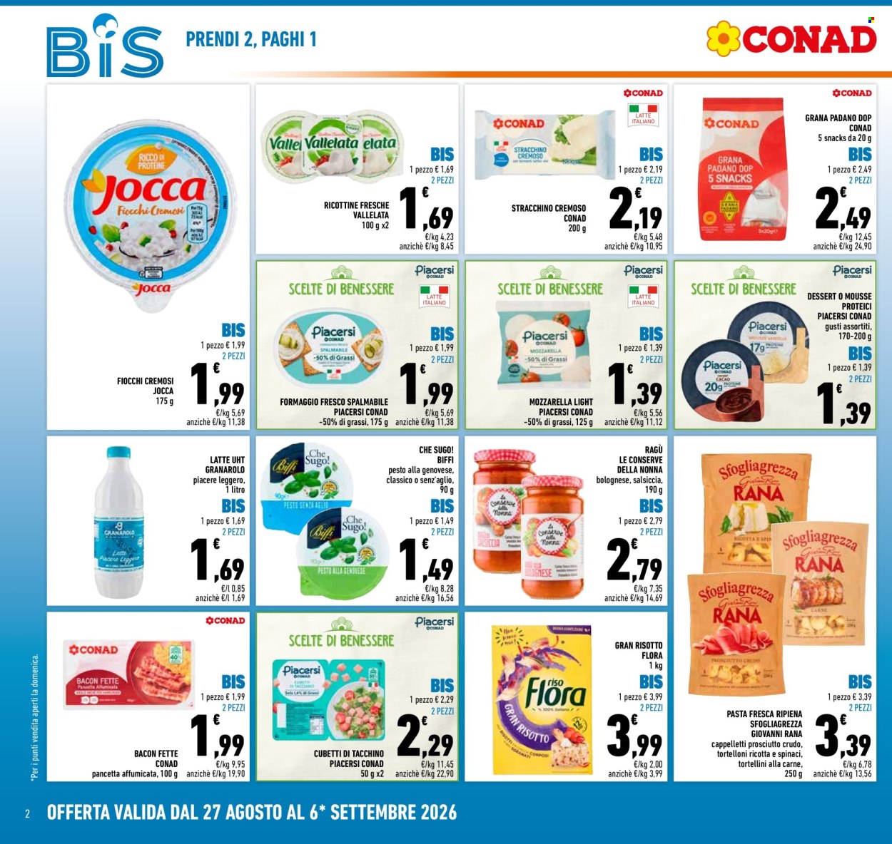 Leták Conad - 27.8.2026 - 6.9.2026. Strana 2