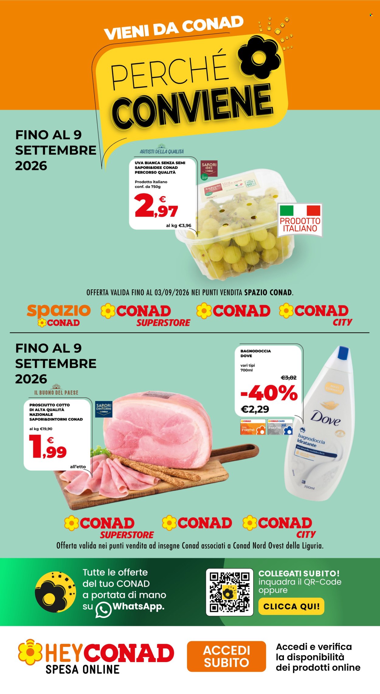 Leták Conad - 27.8.2026 - 9.9.2026. Strana 1