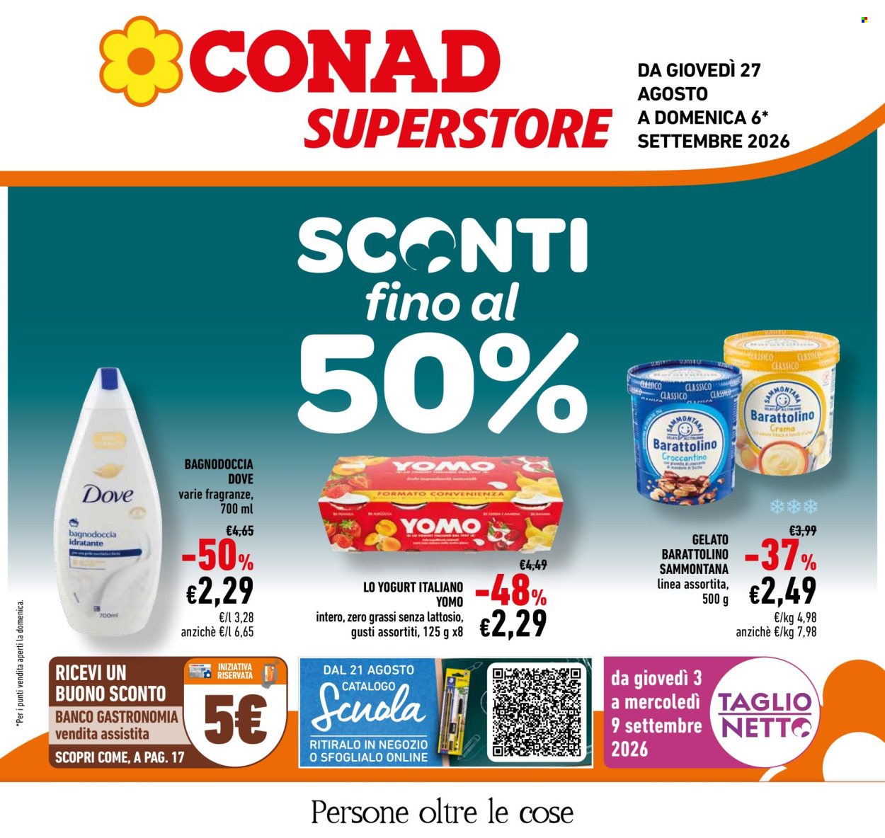 Leták Conad Superstore - 27.8.2026 - 6.9.2026. Strana 1