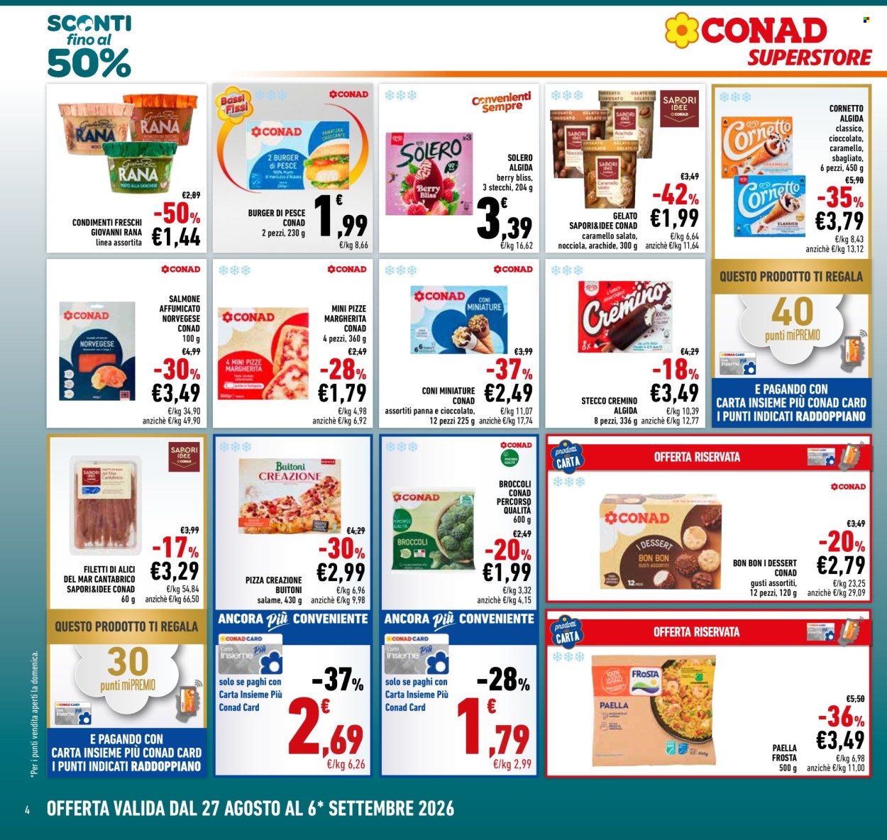 Leták Conad Superstore - 27.8.2026 - 6.9.2026. Strana 4