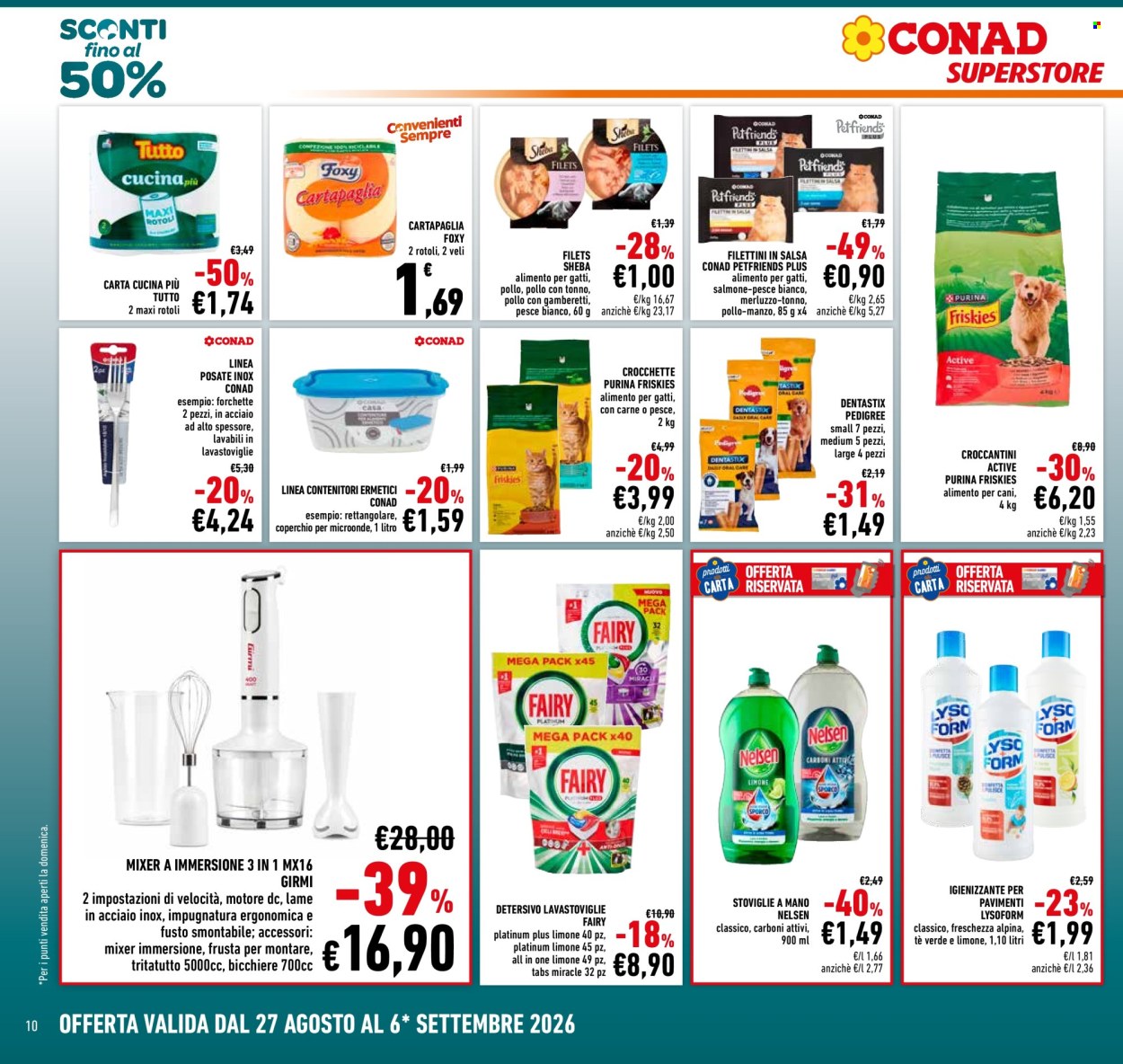 Leták Conad Superstore - 27.8.2026 - 6.9.2026. Strana 10