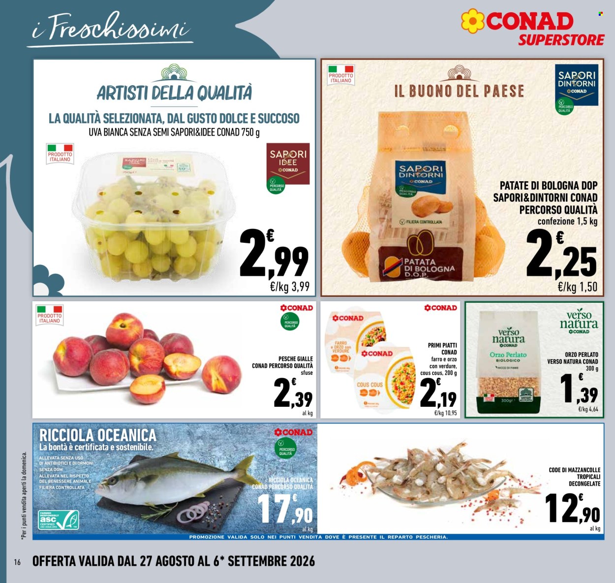 Leták Conad Superstore - 27.8.2026 - 6.9.2026. Strana 16